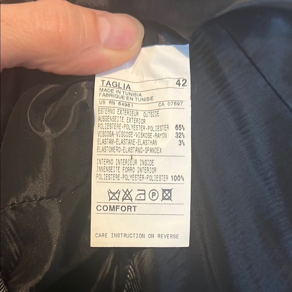 United Colors Of Benetton Gray Pinstripe Blazer - Picture 3 of 8